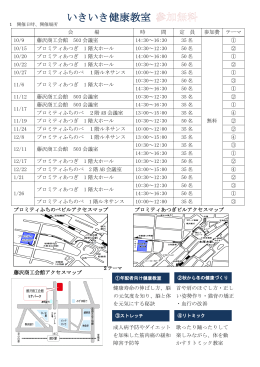 いきいき健康教室 - 一般財団法人かながわ水エネルギーサービス