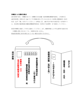 返 信 用 封 筒 （ 角 形 2 号 ） 送 付 封 筒