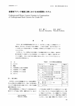 岩盤地下タンク建設工事における水封管理システム