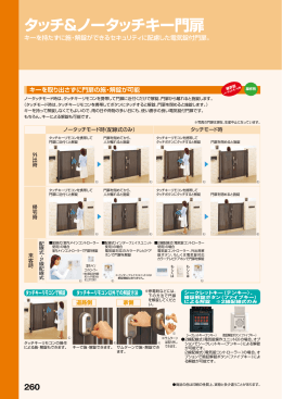 タッチ&ノータッチキー門扉 - EX