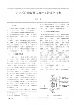 レンズ自動設計における最適化技術