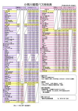小見川循環バス時刻表