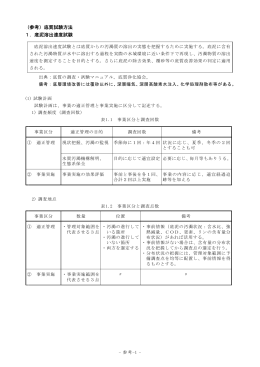 （参考）底質試験方法 1．底泥溶出速度試験