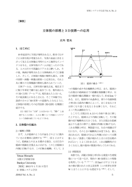 立体視の原理と3D技術への応用