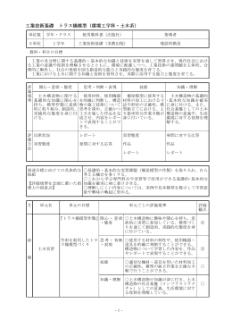 工業技術基礎 トラス橋模型（環境工学科・土木系）