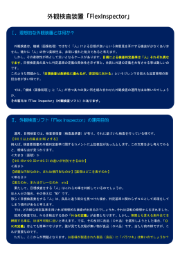 外観検査装置「FlexInspector」 pdf（748KB）