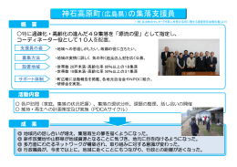 神石高原町（広島県）の集落支援員