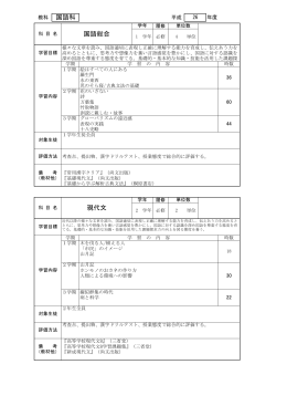 国語総合 国語科 現代文