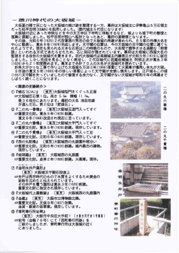 の大 坂 城 一 大坂夏の陣で灰になった大坂城の焼け跡を整理する一方