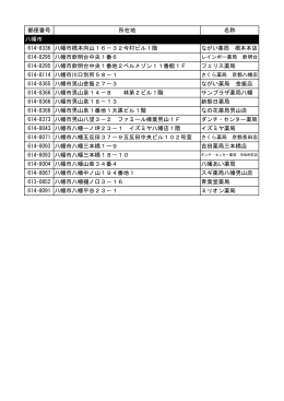 八幡市 なの花薬局男山店 614-8373 八幡市男山八望3－2 ファミール