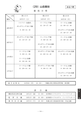 〔29〕山岳競技 - 2015紀の国わかやま国体