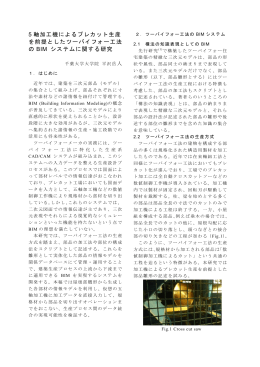 5 軸加工機によるプレカット生産 を前提としたツーバイフォー工法 の BIM