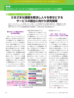 さまざまな課題を解決し人々を幸せにするサービスの創出に向けた研究開発