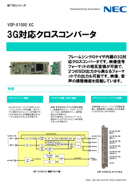 3G対応クロスコンバータ - 日本電気