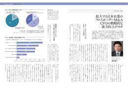 拡大する日本企業の クロスボーダーM＆A CFOの戦略的な 能力向上がカギ