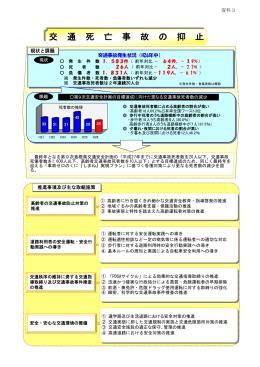 交 通 死 亡 事 故 の 抑 止