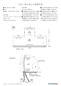 ベビーボンネットの作り方