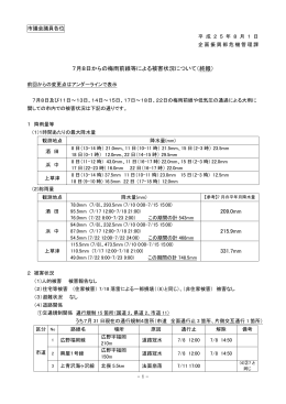 7月8日からの梅雨前線等による被害状況について（終報