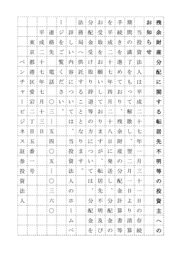 残 余 財 産 分 配 に 関 す る 転 居 先 不 明 等 の 投 資 主 へ の お 知 ら