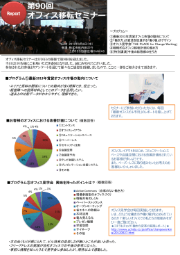 「第90回 オフィス移転セミナー2013」アンケート（PDF：598KB）