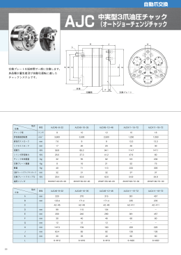 AJC 中実型3爪油圧チャック （オートジョーチェンジチャック