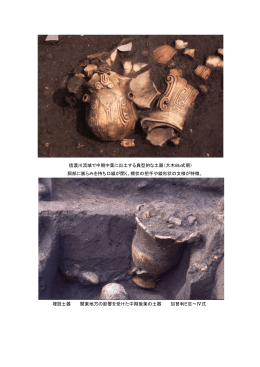 信濃川流域で中期中葉に出土する典型的な土器（大木8b式期） 胴部に