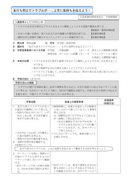 友だち同士でトラブルが・・・。上手に気持ちを伝えよう！
