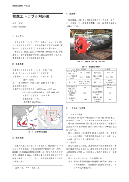 推進工トラブル対応策