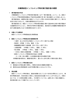 沖縄県新型インフルエンザ等対策行動計画の概要（PDF：112KB）
