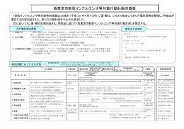 西東京市新型インフルエンザ等対策行動計画の概要