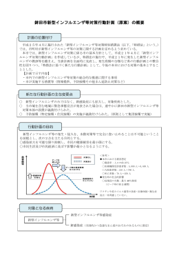 鉾田市新型インフルエンザ等対策行動計画（原案）の概要