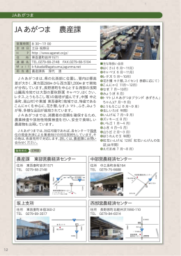 JAあがつま 農産課