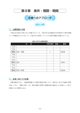 第9章 条件・期限・期間