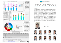 平成25年度 活動報告 - 崇城大学地域共創センター