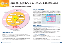 社員の成長と働き甲斐がコベ ルコシステムの企業発展の原動力である