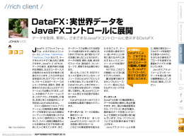 DataFX：実世界データを JavaFXコントロールに展開