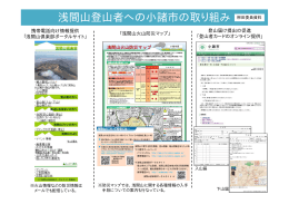 浅間山登山者への小諸市の取り組み