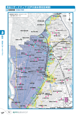 洪水ハザードマップ（江戸川浸水想定区域図）