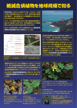 琉球列島は九州から台湾までの約 1,300km の間 に連なる亜熱帯の