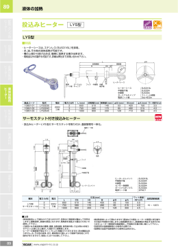 投込みヒーター LYS型