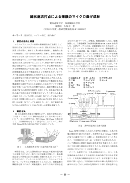線状逐次打点による薄膜のマイクロ曲げ成形