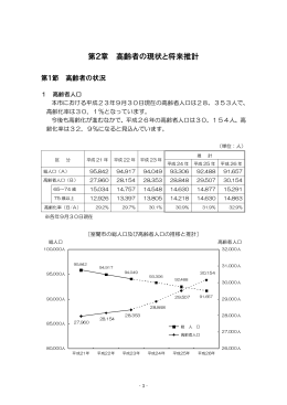 第2章高齢者の現状と将来推計（3～8ページ）（PDF：510KB）