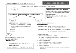 NPO法改正による定款・登記の変更について