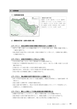 テーマ1＞ 加住丘陵等の地域