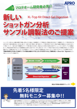 新しい ショットガン分析 サンプル調製法のご提案