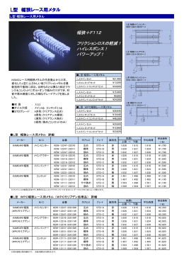 L型 幅狭レース用メタル