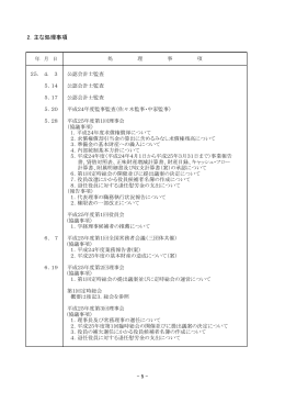 2．主な処理事項