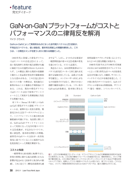 GaN-on-GaNプラットフォームがコストとパフォーマンスの二律背反を解消
