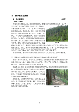 Ⅱ 森の現状と課題