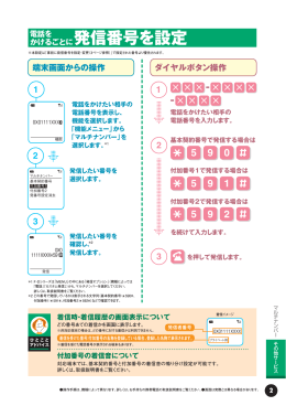 かけるごとに発信番号を設定